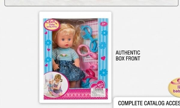 Baby Doll Sweet Set with Hair Brush and Teether Rattles - Wimcle Lovely Baby Dolls