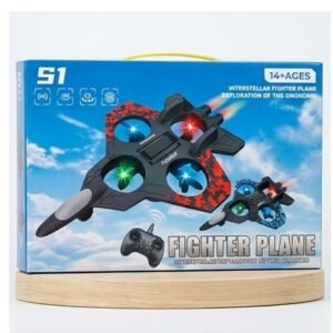 S1 Interstellar Fighter Plane RC Drone with LED Lights and Remote Control (14+ Ages)