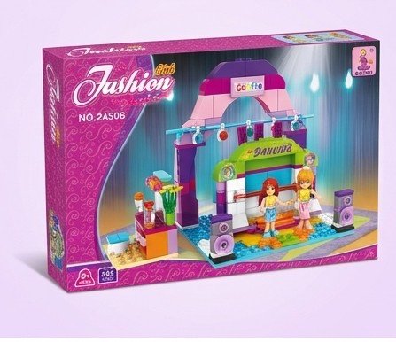 Ausini Girls Fashion Dancing Stage Building Kit with Mini Figures and Accessories (Over 240+ Pieces)