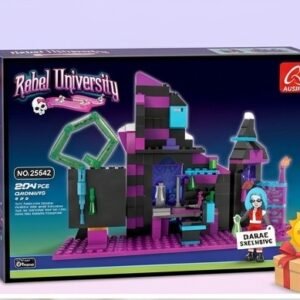 Ausini Rebel University Building Kit with Mini Figure and Accessories (204+ Pieces)