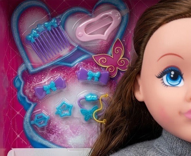 Carol Fashion Styling Head Doll with 10+ Hair Accessories and Styling Kit - Image 2
