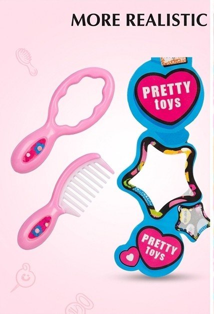 Makeup Artist Fashion Styling Head Doll with Hair Dryer and Beauty Accessories Set - Image 3