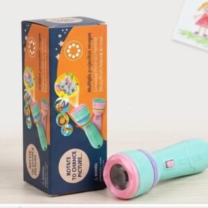 Kids Multi-Theme Projection Flashlight Toy with Rotatable Image Slides