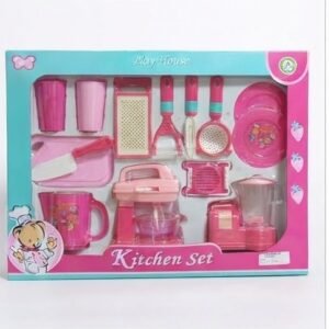Play House Pink Kitchen Appliance & Utensil Toy Set for Kids